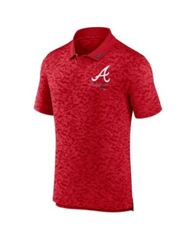 Nike Men's White, Royal Atlanta Braves Rewind Stripe Polo Shirt - Macy's
