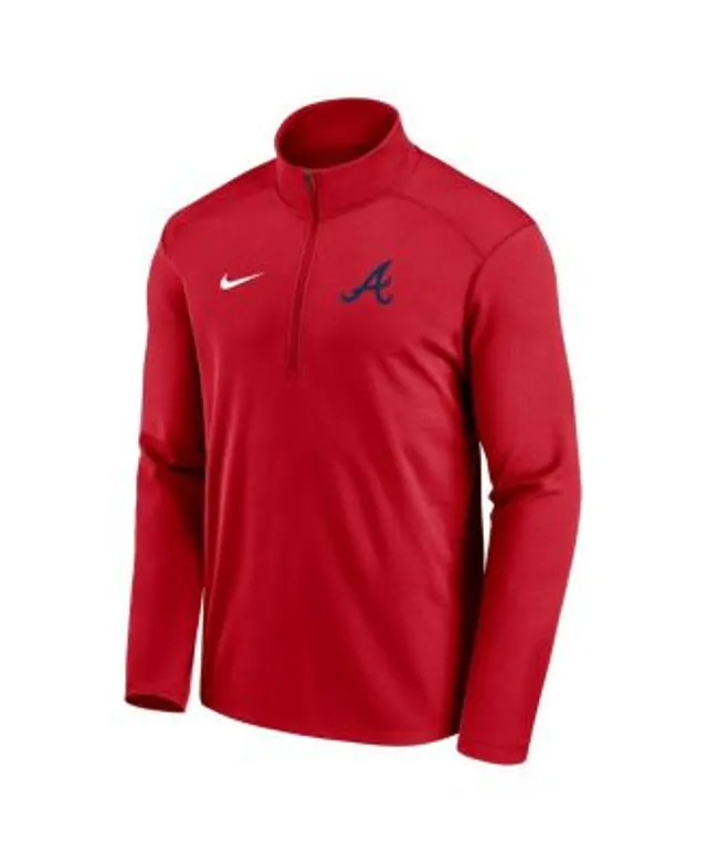 Nike Men's Boston Red Sox Navy Logo Pacer Half Zip Jacket