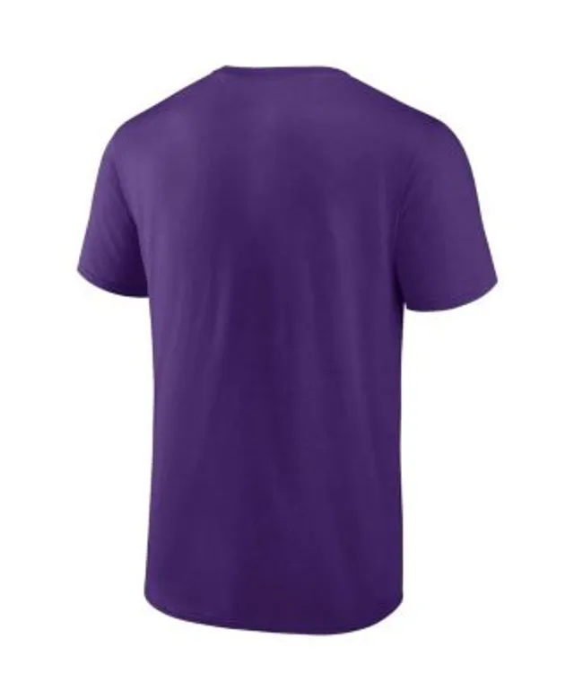 Men's Minnesota Vikings Fanatics Branded Purple Stacked T-Shirt