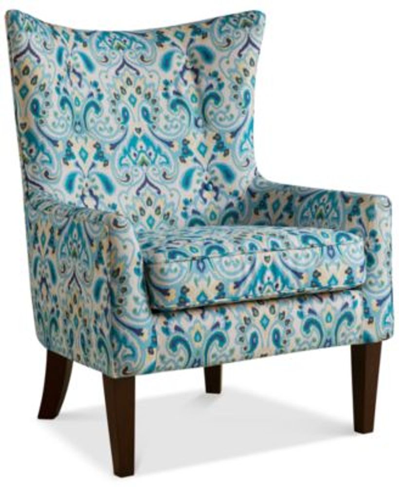 Brie Printed Fabric Accent Chair