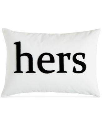 Word 12" x 18" Decorative Pillow, Created for Macy's