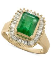 Brasilica by EFFY® Emerald (1-3/8 ct. t.w.) and Diamond (1/2 Ring 14k Yellow Gold or White (Also Sapphire)