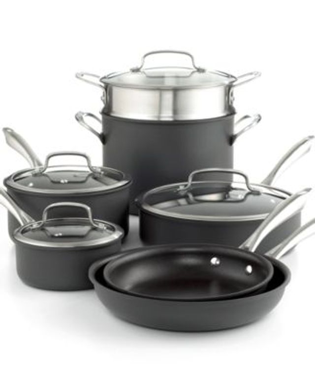 Cuisinart SmartNest Stainless Steel 11-Pc. Cookware Set - Macy's