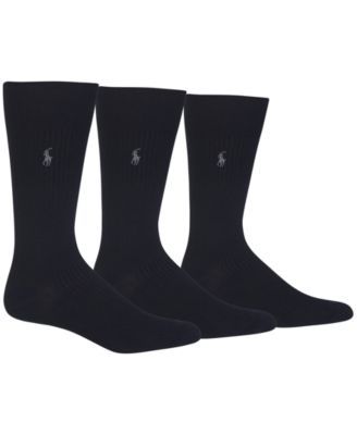 Men's 3 Pack Ribbed Dress Socks