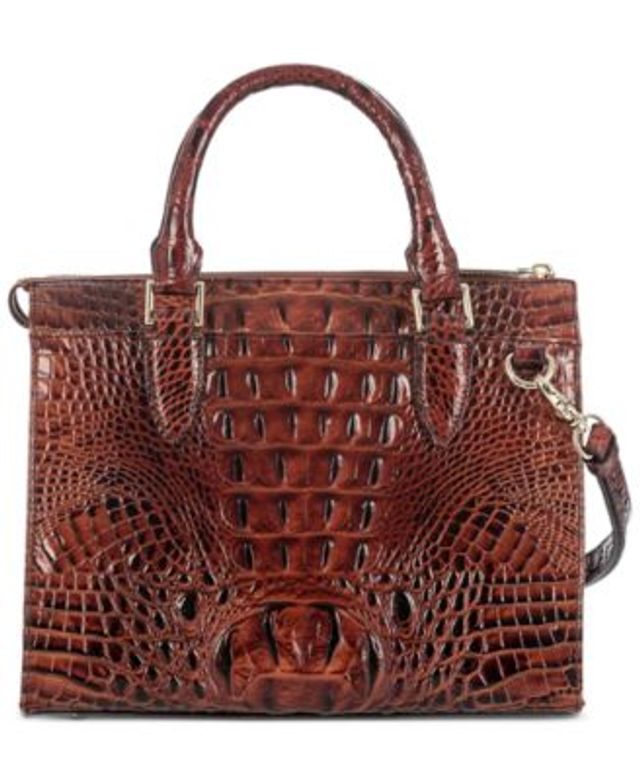 Brahmin Anywhere Convertible Melbourne Embossed Leather Satchel - Brown