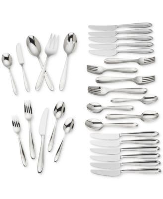 Cantera 65-Pc. 18/10 Stainless Steel Flatware Set, Service for 12 