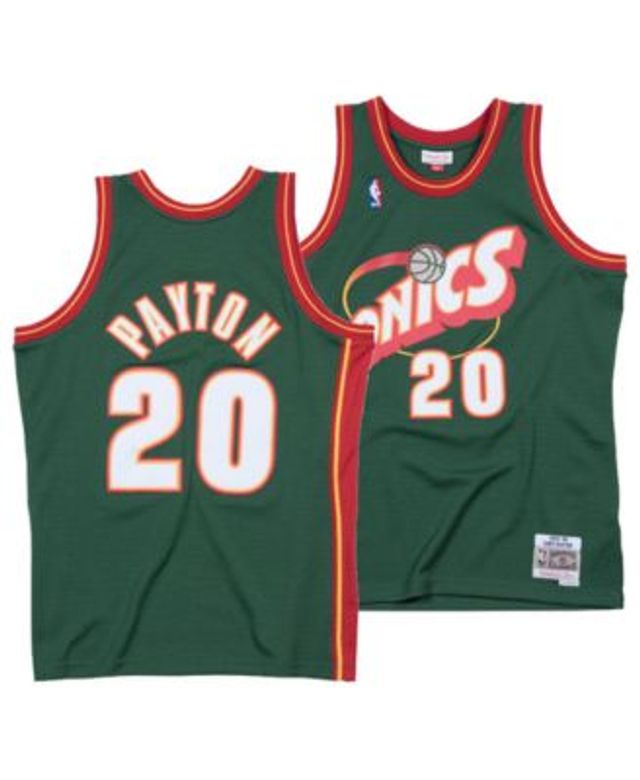 Mitchell & Ness Ghost Green Camo Swingman Gary Payton Seattle SuperSonics 1984-85 Jersey