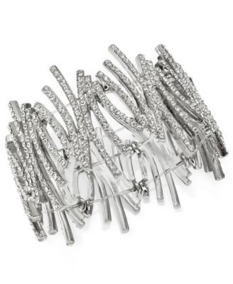 Crystal Zig-Zag Stretch Bracelet, Created for Macy's