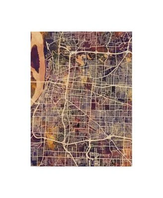 Michael Tompsett Memphis Tennessee City Map II Canvas Art