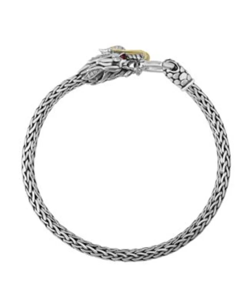 Effy Men's 14K Yellow Gold Leather Bracelet