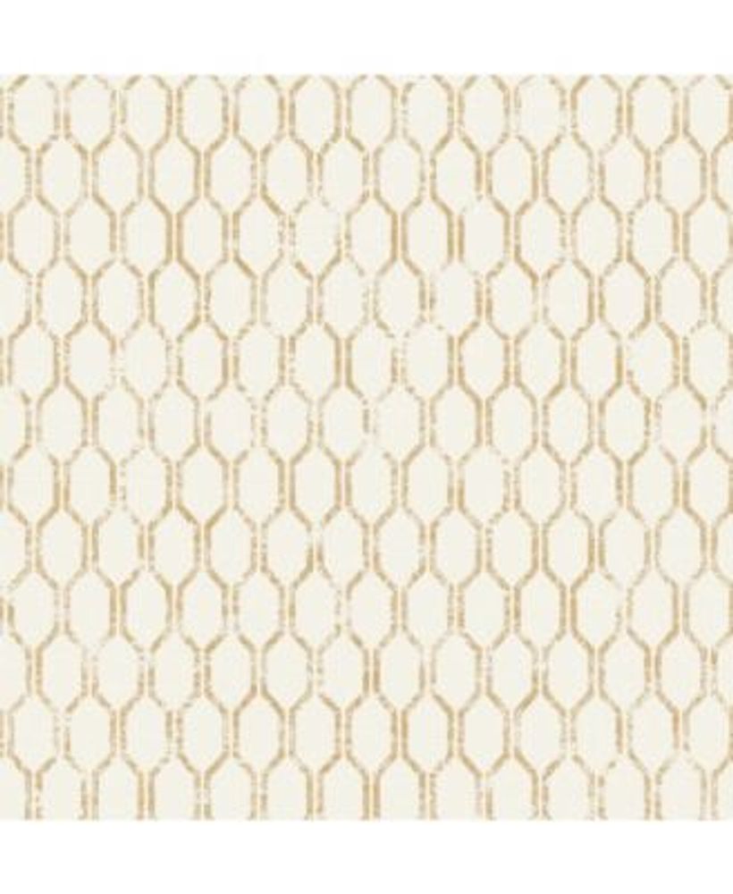 Advantage Adaline Off-White Geometric Wallpaper