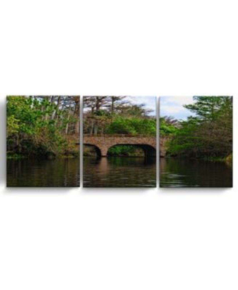 Ready2HangArt Loxahatchee Bridge 3 Piece Wrapped Canvas Coastal Wall Art  Set, 20