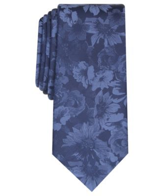 Men's Glacier Skinny Floral Tie, Created for Macy's
