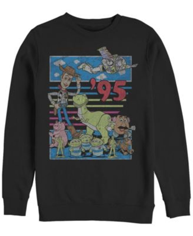 Fifth Sun Disney Pixar Men's Toy Story 95 Distressed Colorful, Crewneck Fleece | The Shops at Willow Bend