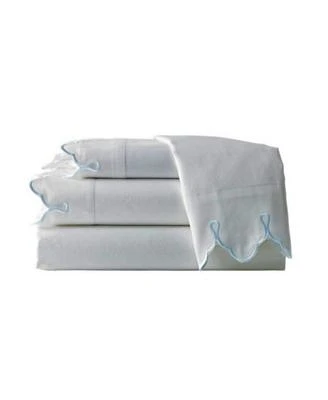 300 TC Scalloped Embroidered Sheet Set,