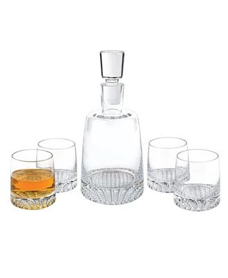 Park Avenue European Mouth Blown Lead Free Crystal Park Avenue 5 Pieces Whiskey Set