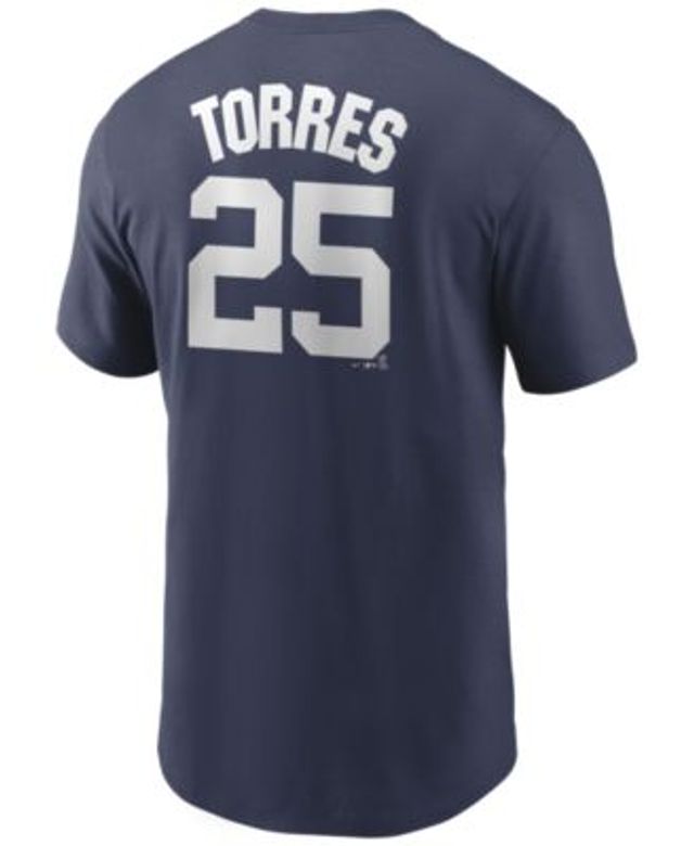 Men's Nike Gleyber Torres Navy New York Yankees Name & Number T-Shirt