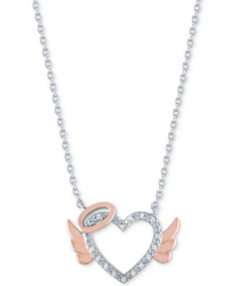 macys gold heart necklace