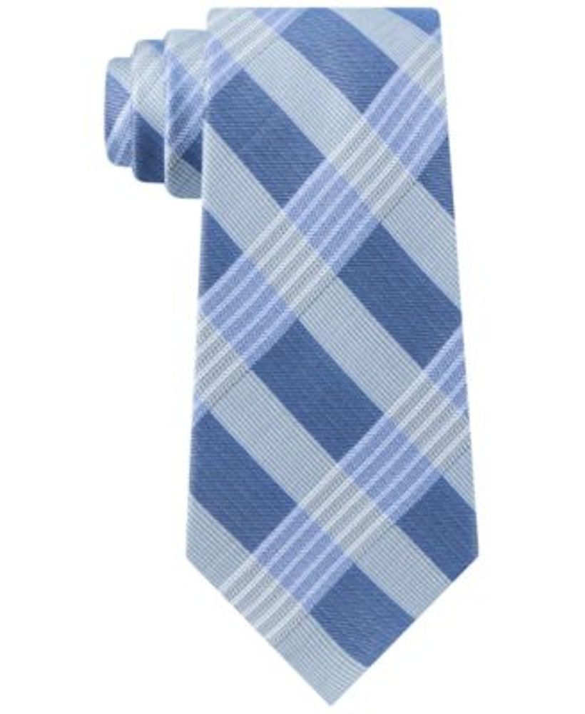 Men's Semi-Contrast Plaid Tie