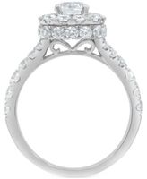 Diamond Halo Bridal Set (3 ct. t.w.) 14k White or Yellow Gold