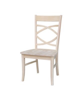 Milano Chairs with Wood Seats, Set of 2