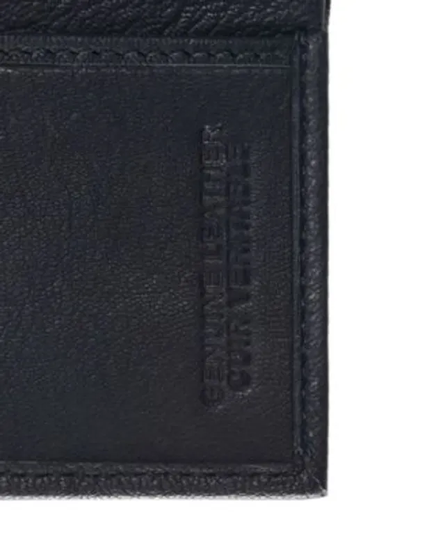 Fossil Evans Zip Passcase Wallet in Black for Men