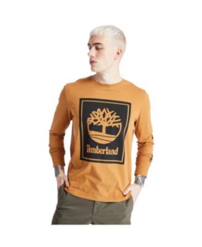 Men's Long Sleeve Stack Logo Tee