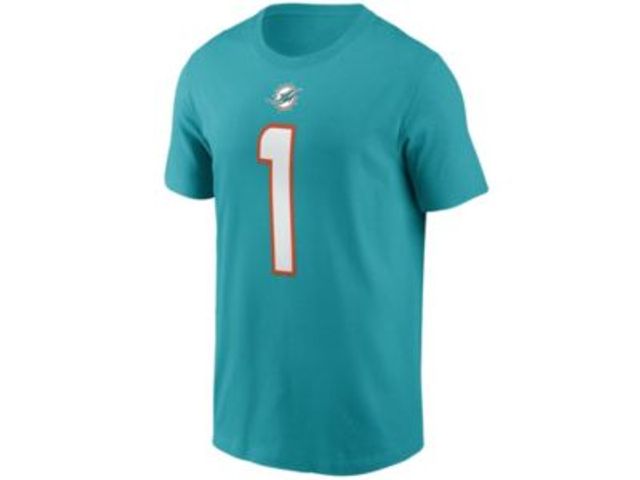 Men's Tua Tagovailoa Aqua Miami Dolphins Big & Tall Eligible Receiver III Name & Number T-Shirt