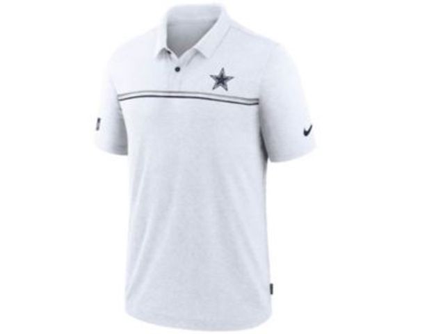 Men's Nike White Dallas Cowboys Sideline Lockup Performance Polo