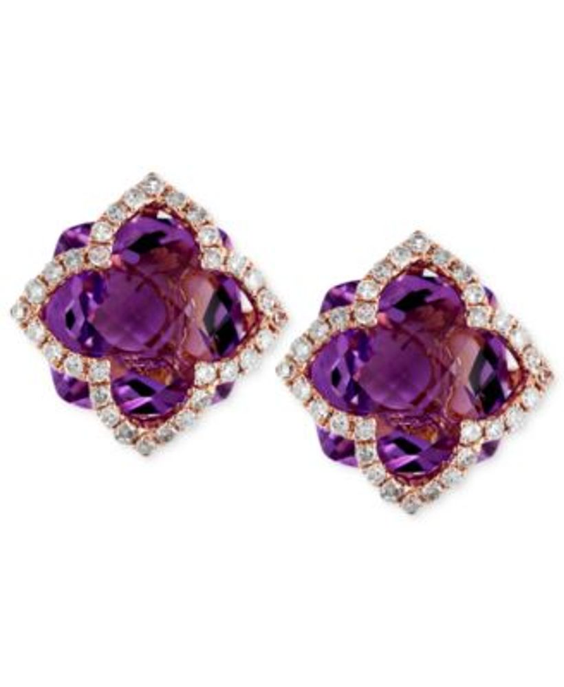 effy amethyst earrings