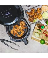 Brentwood Small 1400 Watt 4 Quart Electric Digital Air Fryer with  Temperature Control in Black