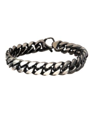 Men's Steel Matte Curb Chain Bracelet