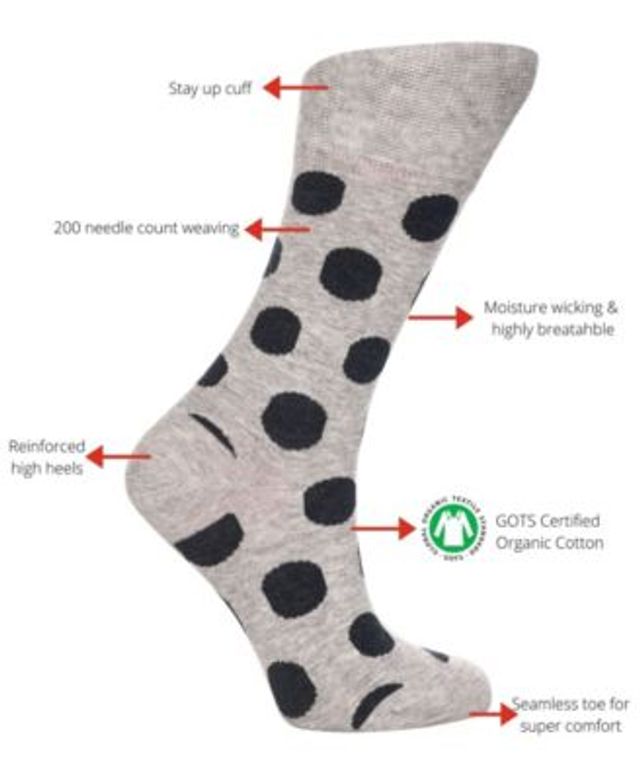 Caesar Monkey Mid-Calf Mercerized Cotton Socks by Trafalgar Men's