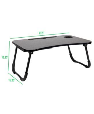 Foldable Bed Lap Desk with Storage Drawer