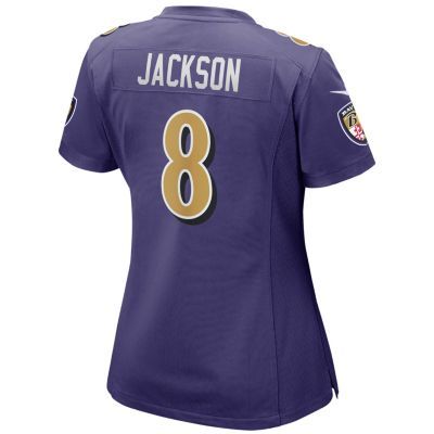 Lamar Jackson Baltimore Ravens Fanatics Authentic Unsigned Purple Jersey Scrambling Photograph