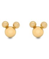 Disney Children's Minnie Mouse Bow Stud Earrings in 14k Gold - Macy's