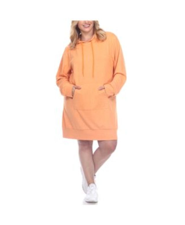 Refried Apparel Women's Orange, Navy Detroit Tigers Hoodie Dress