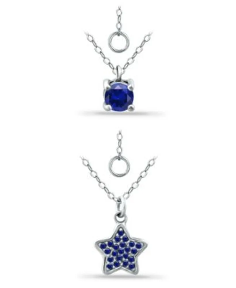 Giani Bernini Cubic Zirconia Star Flower Pendant Necklace in