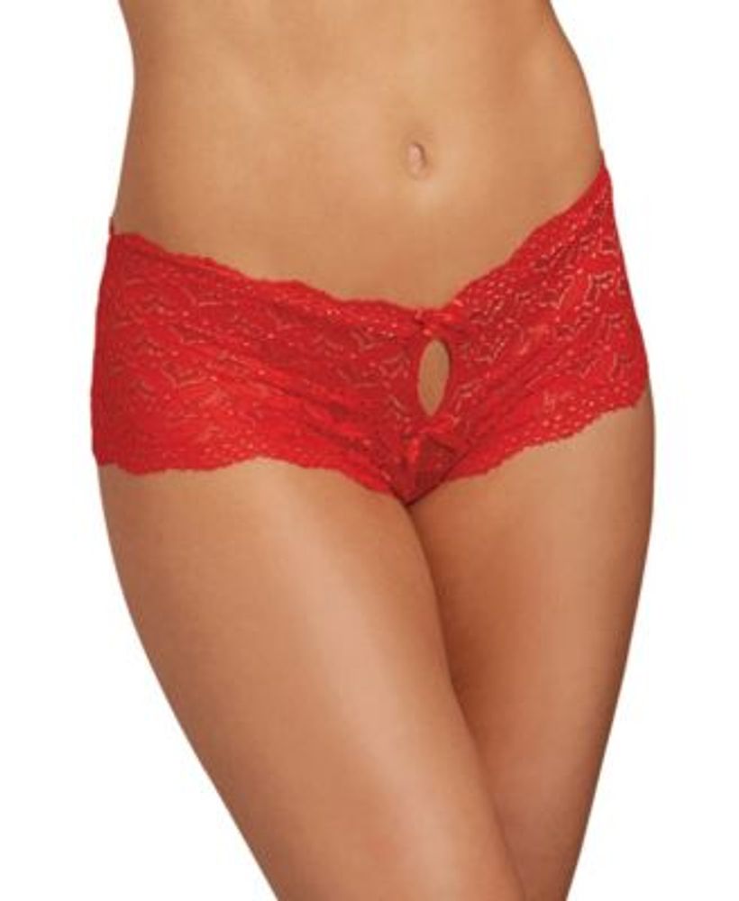 Women's Lace Lingerie Panty with Heart Cutout Back