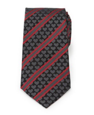 Men's Heart Striped Tie