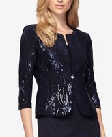 Sequined A-Line Midi Dress and Jacket