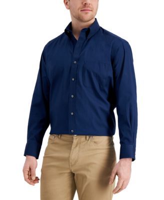 Men's Regular Fit Cotton Pinpoint Dress Shirt