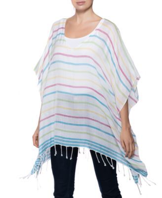 Striped Poncho, Created for Macy's