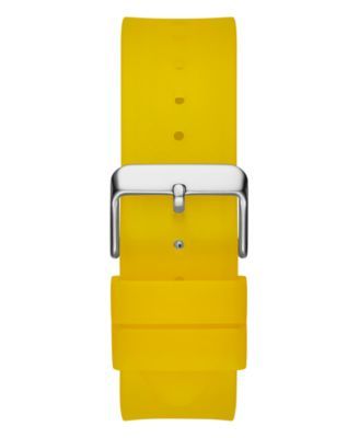 Men's Yellow Silicone Multi-Function Watch 43mm