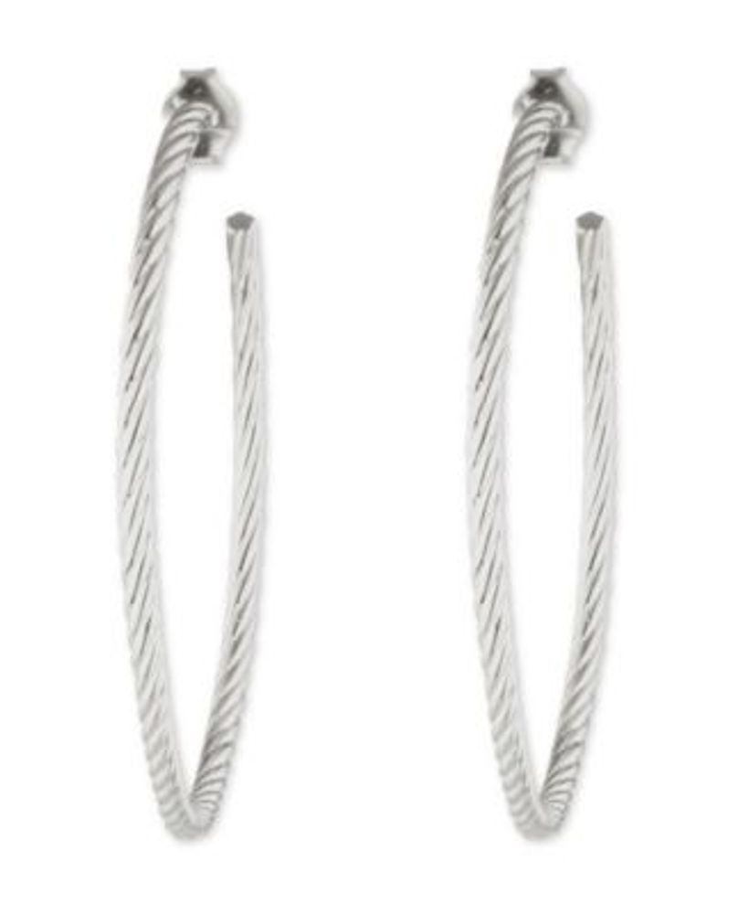 Women's Chain Rope Hoop Earrings