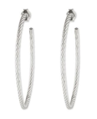Women's Chain Rope Hoop Earrings