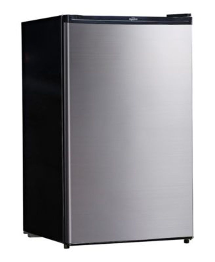 Koolatron Stainless Steel Compact Fridge with Freezer, 4.4' Cubic