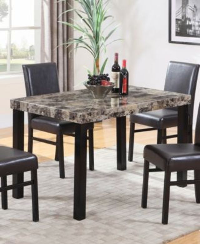 graffy modern marble faux dining table