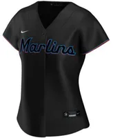 Women's Nike Black Miami Marlins Alternate Replica Team - Jersey