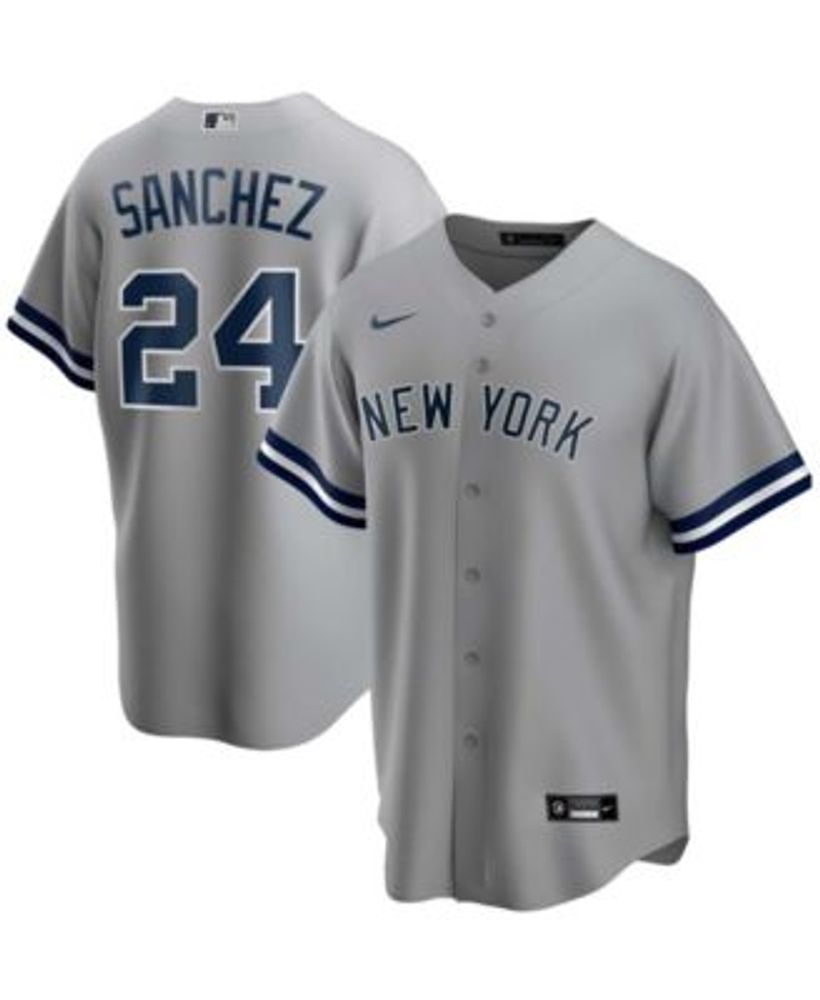 Nike Men's Gary Sanchez Gray New York Yankees Road Replica Player Name  Jersey